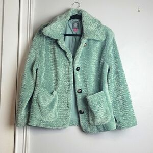 Vince Camuto-NWT-Green Faux Fur Jacket-Size Medium